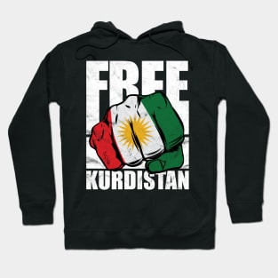 Flag star Free Kurdistan Hoodie